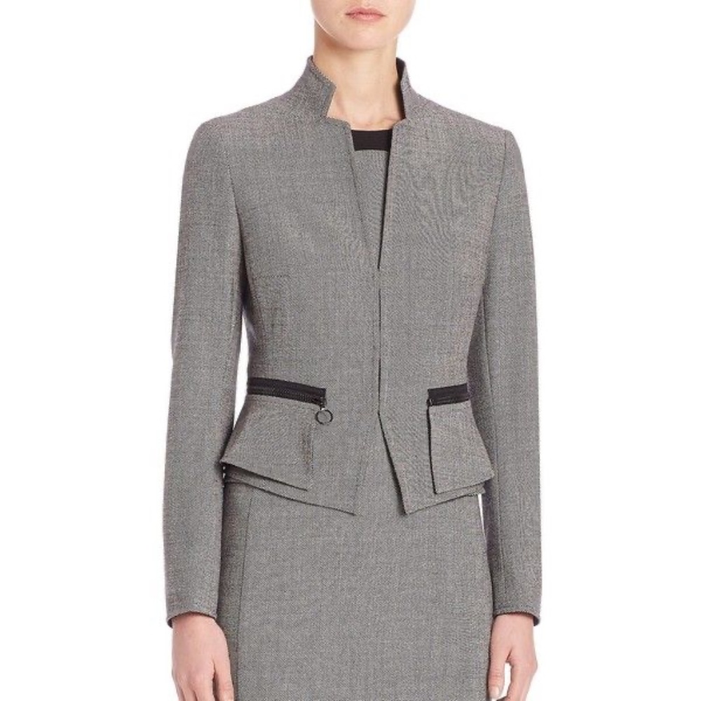 Akris Punto Wool Peplum Jacket - Worn on TV